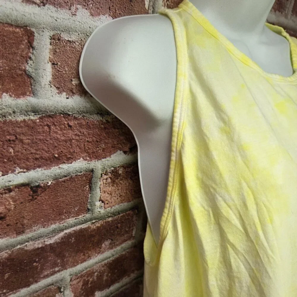 Universal Thread Tank XL | Yellow Sleeveless Top Minimalist Summer Cotton Casual - Picture 4 of 4